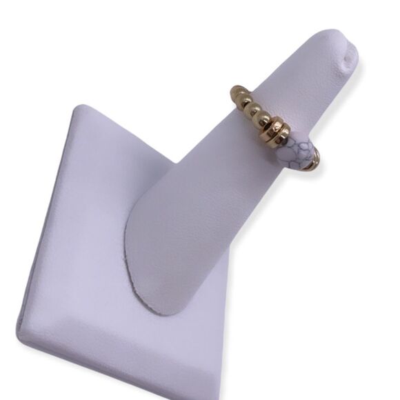 NWT Wool + Pepper Co. Marble Stackable Ring - Picture 2 of 5